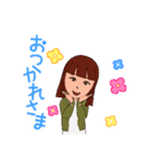 普通の女の子ちゃん（個別スタンプ：4）