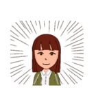 普通の女の子ちゃん（個別スタンプ：11）