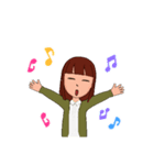 普通の女の子ちゃん（個別スタンプ：13）