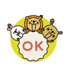 小さな帽子の動物達（個別スタンプ：13）