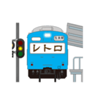 電車と駅（青色）（個別スタンプ：14）