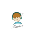 ヘッドフォン少年（個別スタンプ：1）