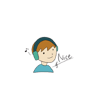 ヘッドフォン少年（個別スタンプ：3）
