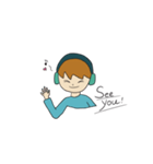 ヘッドフォン少年（個別スタンプ：7）