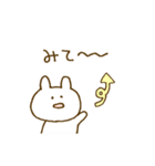 なんともいえない表情。(うさぎ2)（個別スタンプ：21）