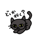 黒猫のミーチャ（個別スタンプ：3）