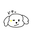 白いプードルの日常_第1弾（個別スタンプ：4）