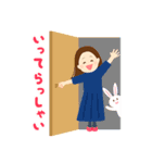 基本の言葉（ロングヘア）（個別スタンプ：21）