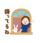 基本の言葉（ロングヘア）（個別スタンプ：34）