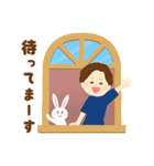 基本の敬語（ショートヘア）（個別スタンプ：34）