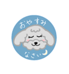 トイプーミニご挨拶スタンプ（個別スタンプ：8）