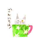 a cup of cat by aya nariai（個別スタンプ：11）