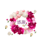 優雅な芍薬メッセージ（個別スタンプ：1）