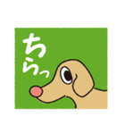 横顔犬 (よこがお けん)（個別スタンプ：1）