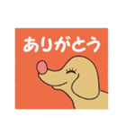 横顔犬 (よこがお けん)（個別スタンプ：4）