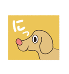 横顔犬 (よこがお けん)（個別スタンプ：7）