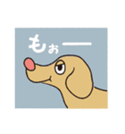 横顔犬 (よこがお けん)（個別スタンプ：34）