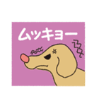 横顔犬 (よこがお けん)（個別スタンプ：35）