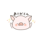 ぶたの使えるスタンプ（個別スタンプ：4）