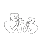 突然のほぼねこちゃん（個別スタンプ：1）