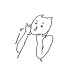 突然のほぼねこちゃん（個別スタンプ：2）
