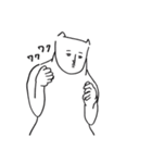 突然のほぼねこちゃん（個別スタンプ：3）