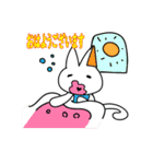 小さな猫＋ネズミ（個別スタンプ：9）