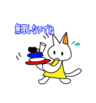 小さな猫＋ネズミ（個別スタンプ：12）