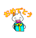 小さな猫＋ネズミ（個別スタンプ：24）