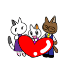 小さな猫＋ネズミ（個別スタンプ：28）