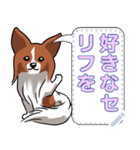 犬(パピヨン)セリフ個別変更可能136（個別スタンプ：12）