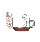 橙コーヒースタンプ（個別スタンプ：2）