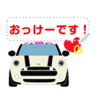 ルーフがかわいい白い車のスタンプ（個別スタンプ：6）