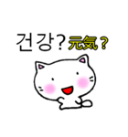 よく使う言葉韓国語日本語訳付き にゃん太（個別スタンプ：27）