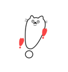 スマホ猫（個別スタンプ：4）