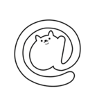 スマホ猫（個別スタンプ：16）