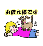 少年と犬の可愛くて使える日常生活（個別スタンプ：6）