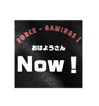 日時会話 (少し間を置く大文字)（個別スタンプ：1）