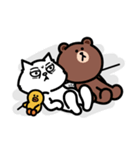 ブサカワくもくん×LINE FRIENDS：一日友達（個別スタンプ：6）