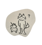 犬2猫1は黄金比（個別スタンプ：35）