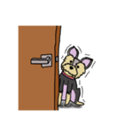 臆病なヨーキー（個別スタンプ：9）