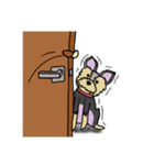 臆病なヨーキー（個別スタンプ：10）