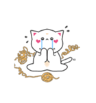 可愛い猫ちゃんの日常生活（個別スタンプ：4）