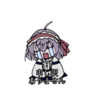 友達に使える！可愛い女の子スタンプ（個別スタンプ：2）