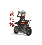 ネイキッドバイク女子2（個別スタンプ：16）