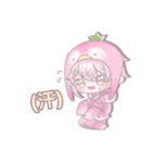 ゆらゆらイチゴペンギンすたんぷ（個別スタンプ：9）