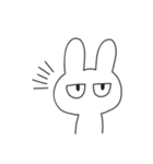 目つきが微妙なうさぎ（個別スタンプ：20）