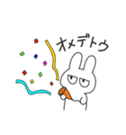 目つきが微妙なうさぎ（個別スタンプ：31）