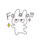 目つきが微妙なうさぎ（個別スタンプ：32）