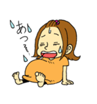妊婦さんあるある カラーバージョン（個別スタンプ：1）